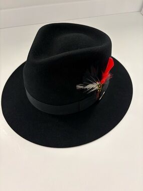 Stetson Black Felt Fedora from Henri Henri - New!